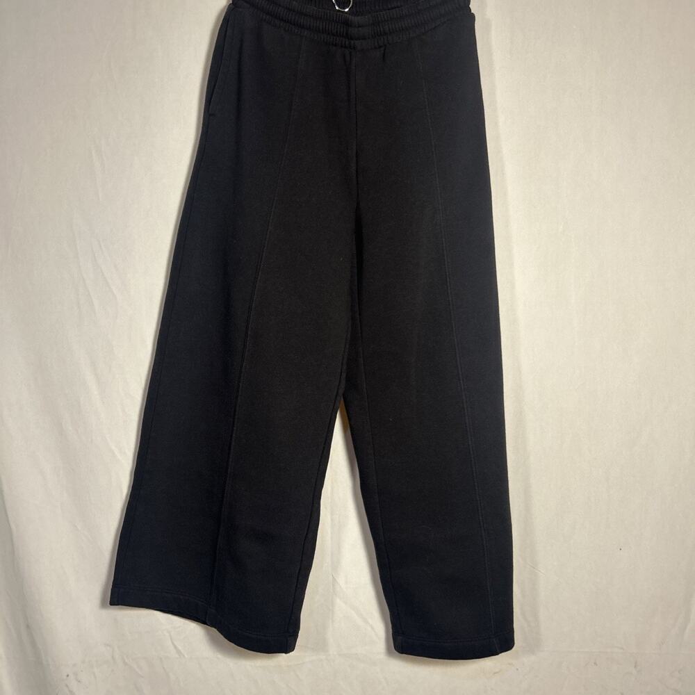 Art Class Girls Black Wide Leg Sweatpants Size 8/9 Elastic Waist Pockets Casual